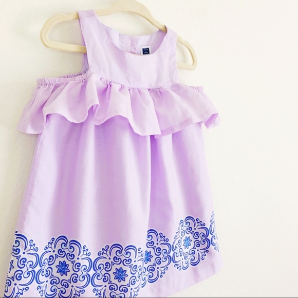 Janie and Jack, purple toddler girl dress, 12-18 months - Picture 3 of 10